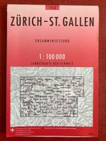 Landkarte ZÜRICH - ST.GALLEN 1:100’000