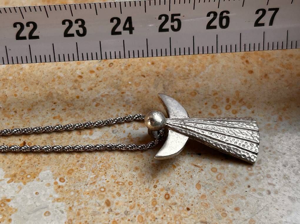 Catenine: Silberkette mit Engel liebevoll (50cm) – Usato da Basel venduto da bellespirit 4