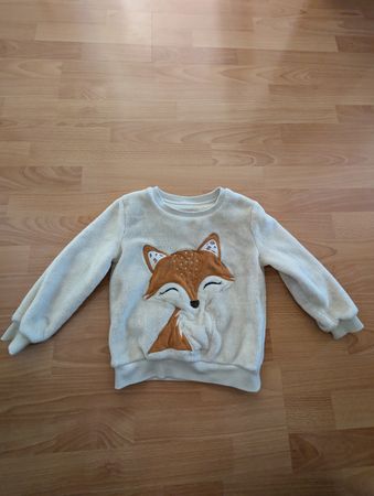 Winterpullover mit Fuchsmotiv, Grösse 110, Top Zustand!