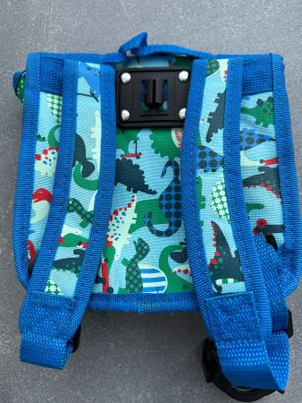 MINI MICRO RUCKSACK DINOSAUR BLUE