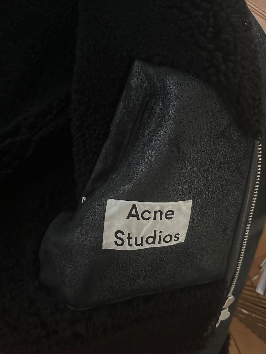 Acne Studios Vestes: Acne Shearling Lederjacke/Lammfell, schwarz, 52/M-L – D'occasion à Zürich par Michael_CK 3