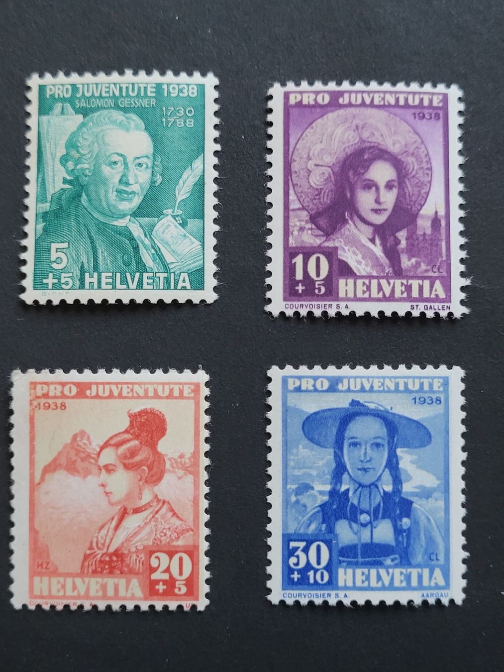 Tutti i francobolli: 1938, Pro Juventute mit Abarten  – Nuovo (secondo la descrizione) da stäfa venduto da brandy66