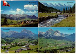 Toggenburg - 4 Bild AK