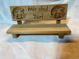 ZSC mini Deko Holzbank Tischdeko aus Holz