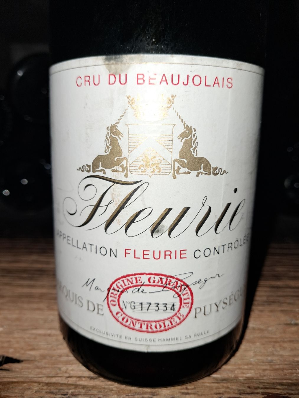 Vino: Fleurie "Cru du Beaujolais" 1990 – Nuovo e nell'imballaggio originale da Le locle venduto da juliensaran 1
