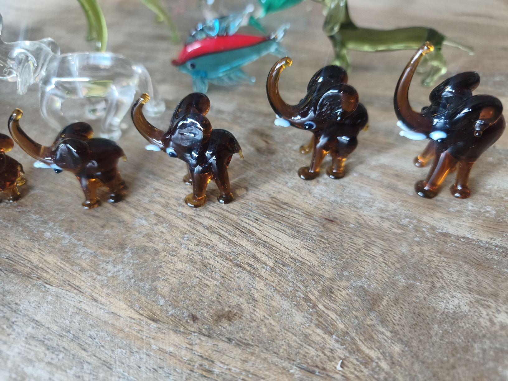 Statuette: Glasfiguren Set 9 Tiere – Nuovo (secondo la descrizione) da Tagelswangen venduto da son_z88g 1
