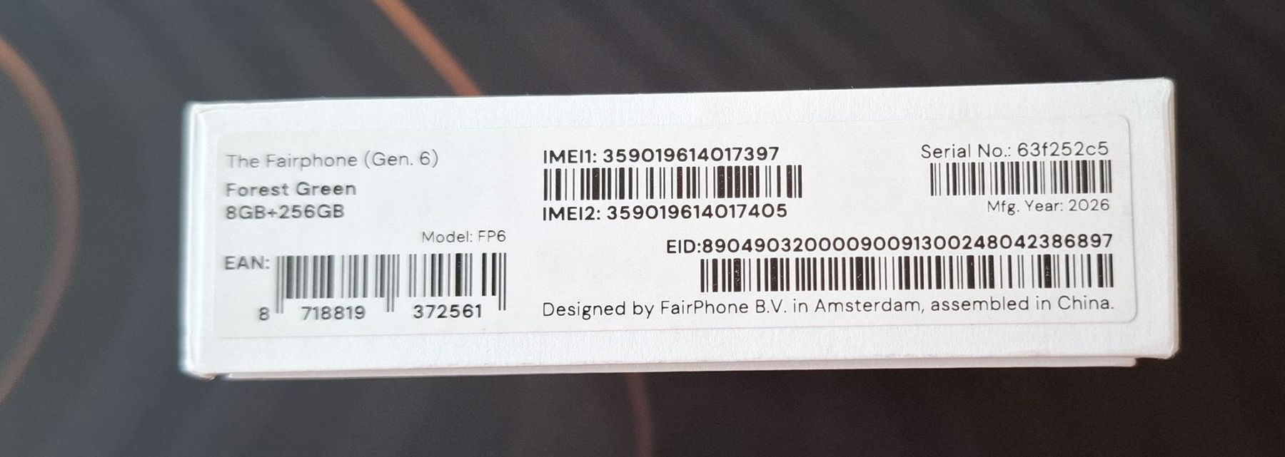 Fairphone Handys / Smartphones: Fairphone 6 – Neu und originalverpackt aus Menziken von BatPingu 2