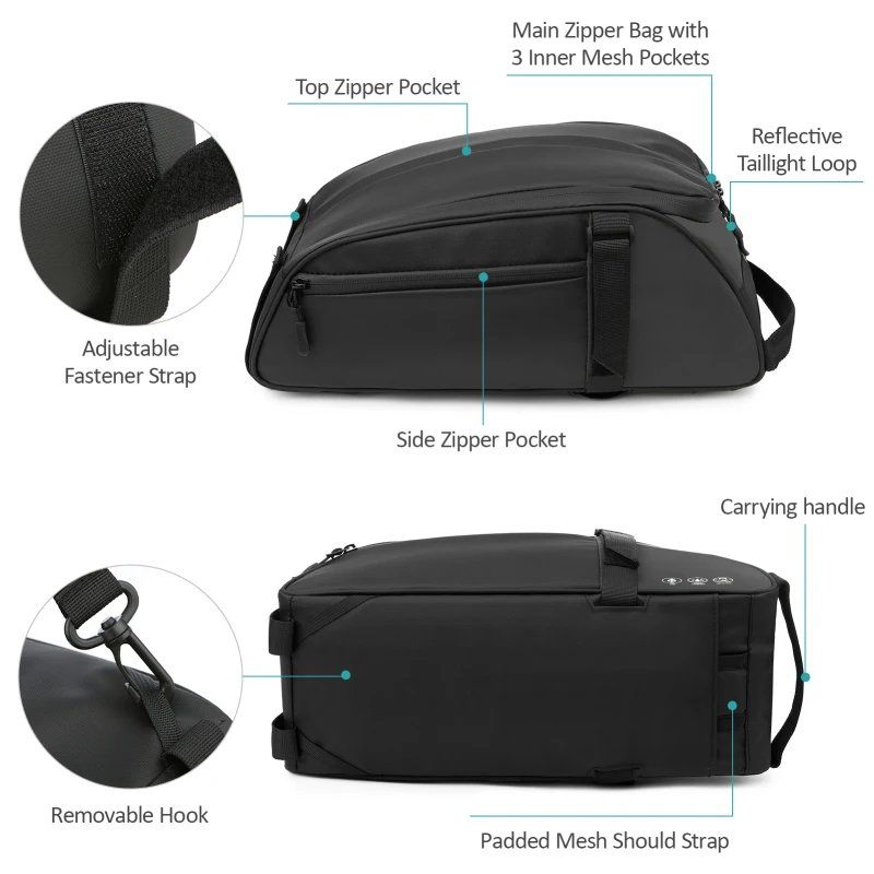Borse: Wasserdichte MTB Gepäckträgertasche mit Reflektor – Nuovo e nell'imballaggio originale da Genève venduto da Anna-38 3