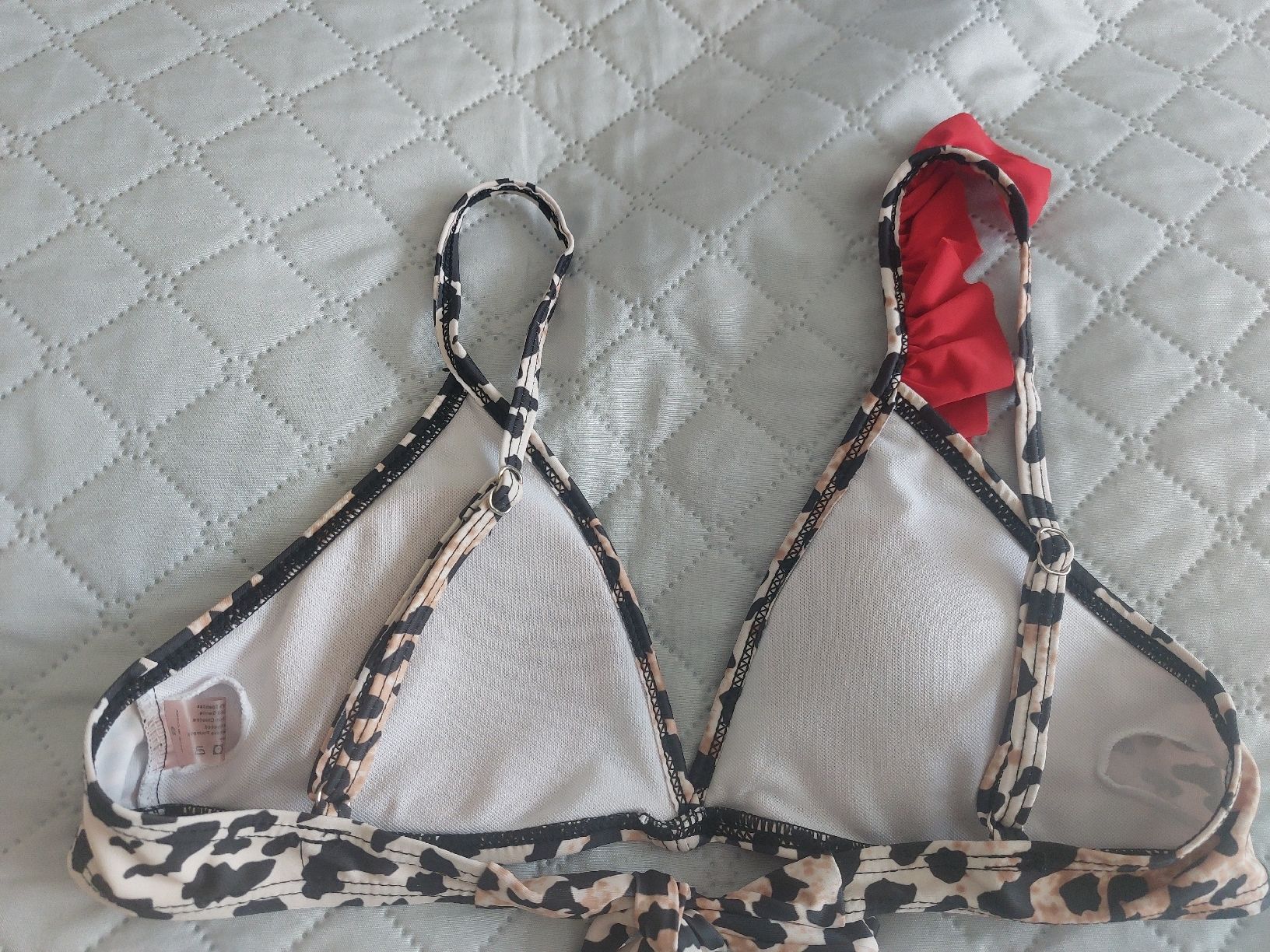 Costumi da bagno & Bikini: Sommer Bikini Set, Leo Muster mit Rüschen, Gr. S – Usato da Thun venduto da Alexanna 6