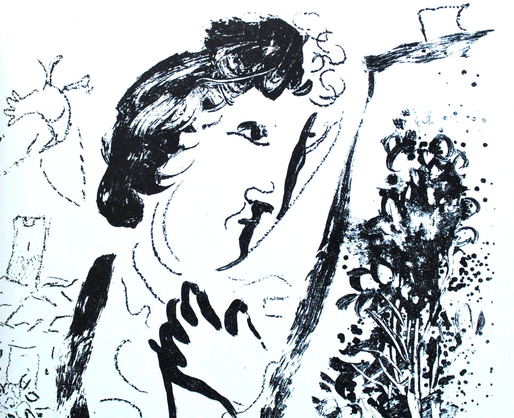Grafica & Litografie: Marc Chagall - Vor einem Bild - Vintage Lithographie 1963 – Usato da Ponte Tresa venduto da 11GalleriaAlterEgo11 1