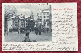 Gruss aus St.Gallen Hechtplatz 