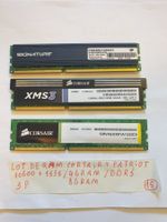 Lot de Ram / Patriot / Corsair / DDR3 / 10600 / 4 et 8 Gram
