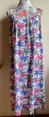 Maxikleid Sommerkleid Palmen Print Gr. 44 / 46 🏝️