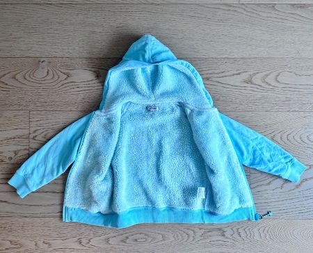 Hübsche Kapuzenjacke  mit Tiermotiv, gefüttert, Gr. 98/104