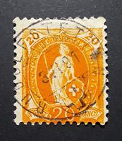 Stehende Helvetia Vollstempel RUDOLFSTETTEN