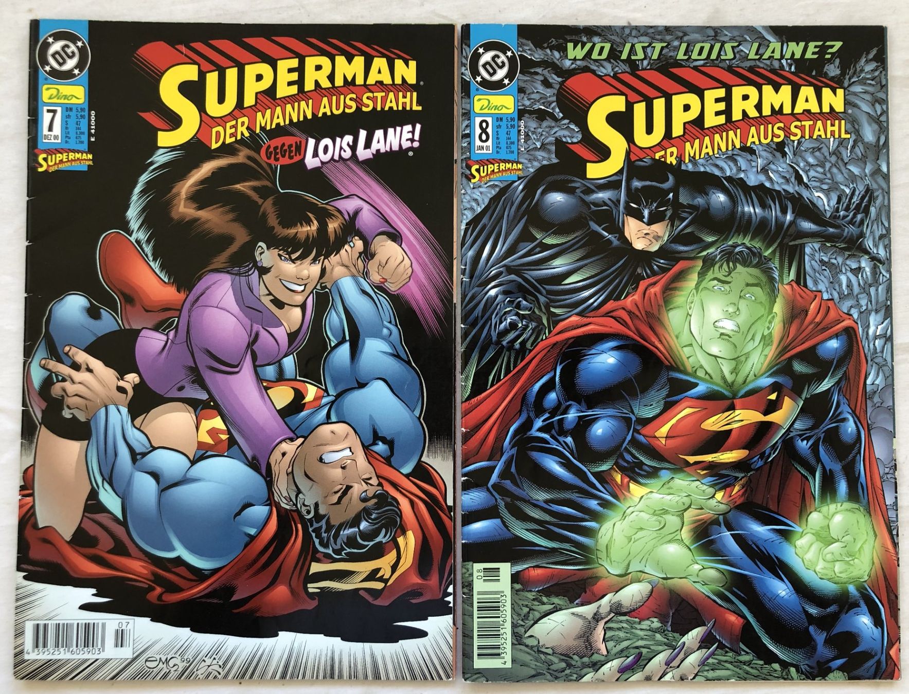 Comics: SUPERMAN - Der Mann aus Stahl - Hefte Nr.7+Nr.8 - DC Comics – Gebraucht aus Schaffhausen von durruti