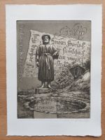 Exlibris Jens Rusch - Original Radierung signiert
