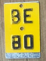BE 80 - TÖFFLINUMMER- NUMMERNSCHILD - PLAQUE DE MOFA - BE 80