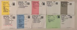 Airline Trolley Beschriftungs-Zettel