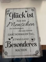 Schild mit schönem Spruch
