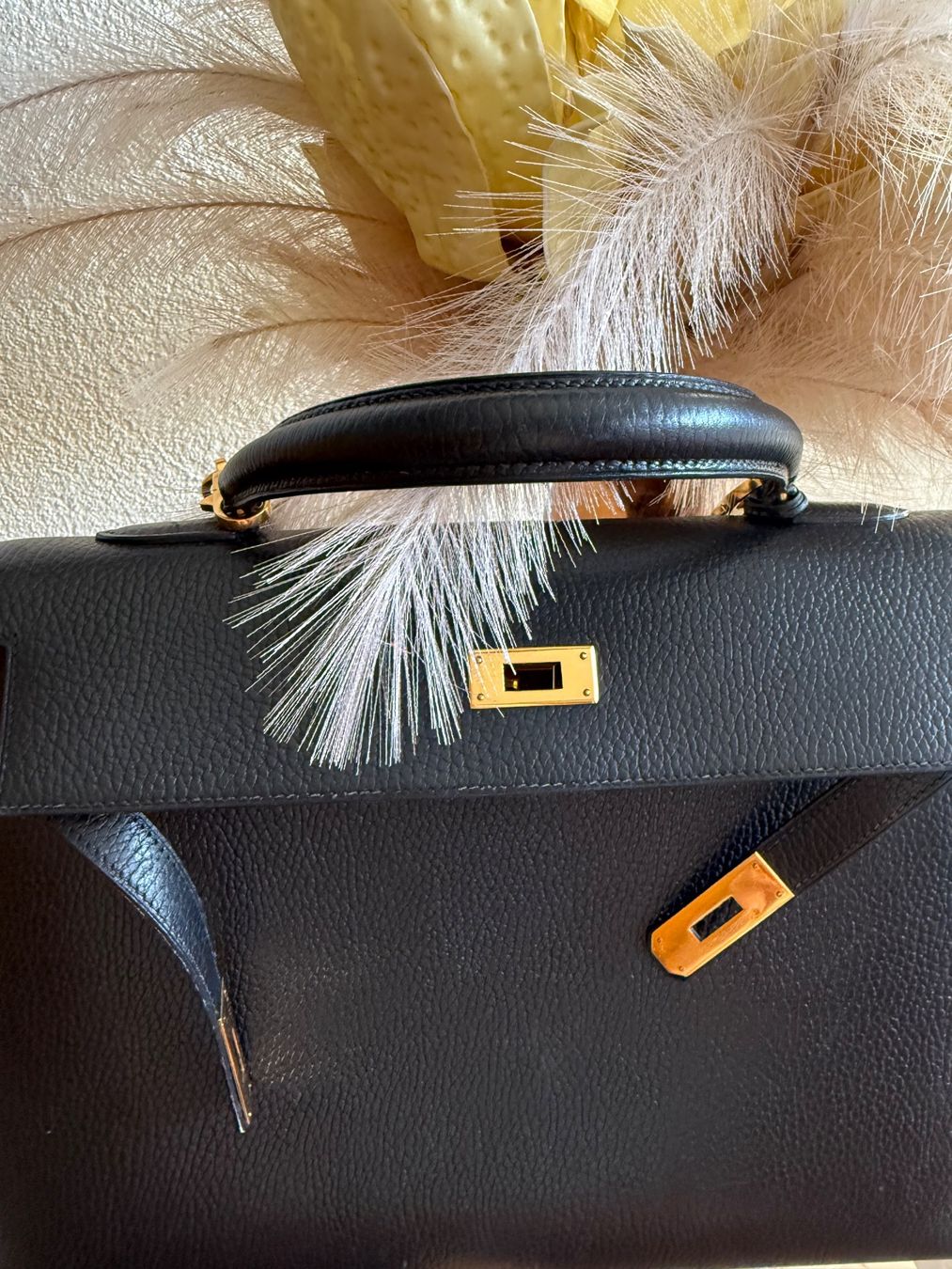 Hermès Taschen für Damen: Hermès Kelly 35 / black Ardennes leather – Gebraucht aus Olten von ale_nb2x 9
