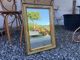 Vintage Wandspiegel mit Holzrahmen