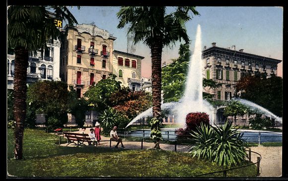 Ansichtskarten: AK Lugano, Giardino pubblico – Gebraucht aus Berlin von bartko-reher