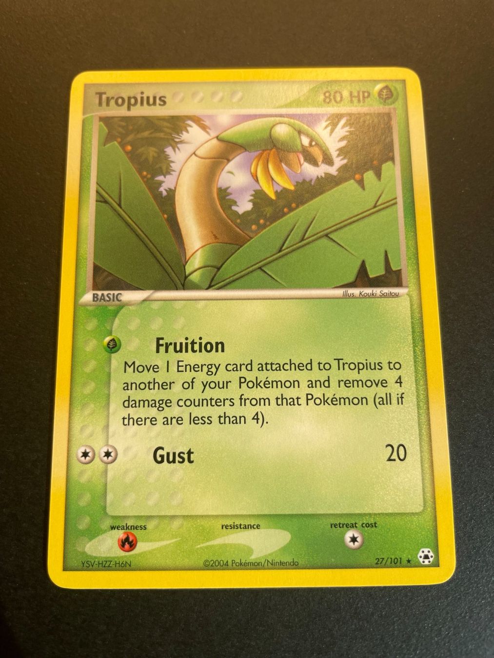 Pokémon Carte collezionabili: Tropius 27/101 EX Hidden Legends – Usato da Zürich venduto da pokemon_cards