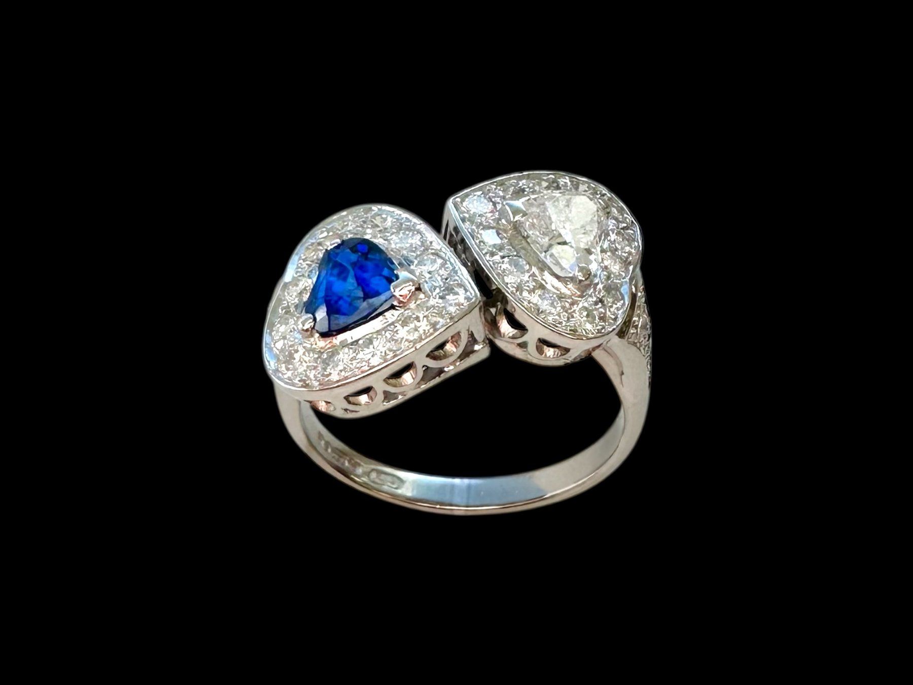 Anelli: LONDON 1986, Saphir - Diamant - Croisé-Ring – Usato da Zuzwil SG venduto da artimmo 3