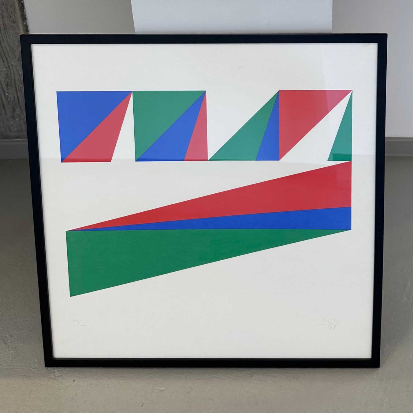 Dipinti: Composition concrète, 1973, Max Bill – Usato da neuchatel venduto da cabinetjuliart