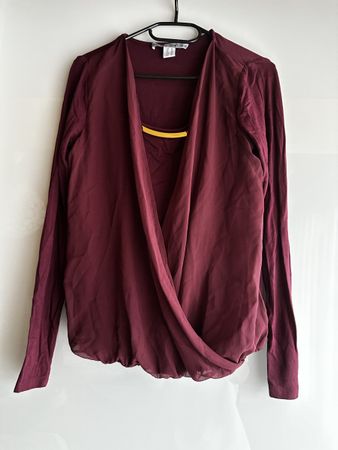 Ashley Brooke Langarm Oberteil bordeaux Grösse 36