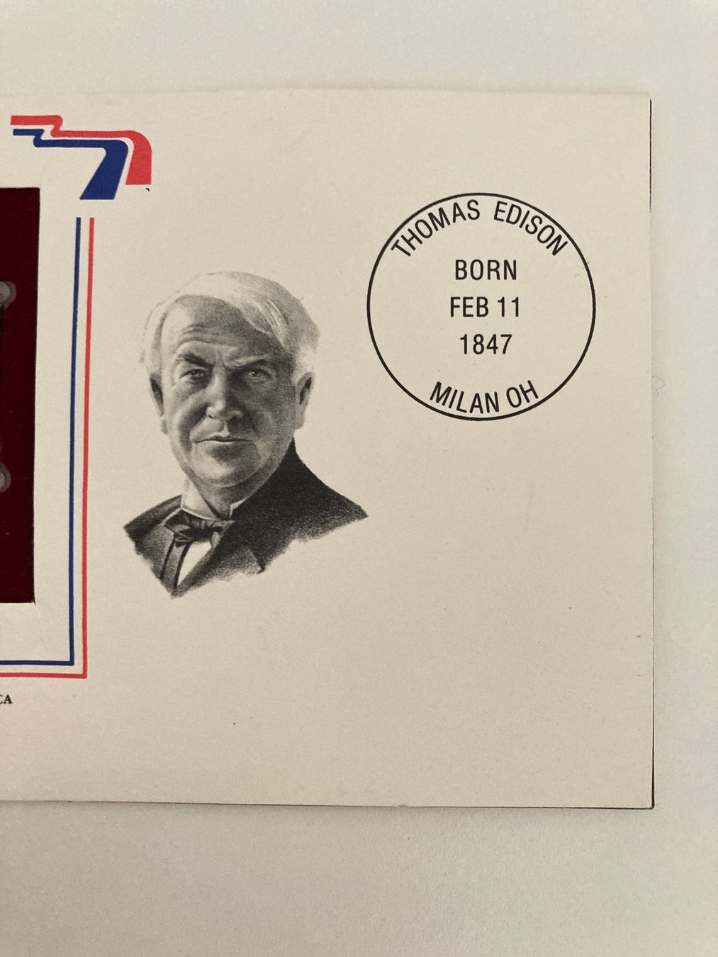 Alle Briefmarken: Postal Commemorative Society / Thomas Edison Stamp / Replica – Gebraucht aus Genthod von daz_world 2