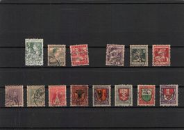 Lot Pro Juventute mit Falz SBK J1 - J14 , Kat. 385.-