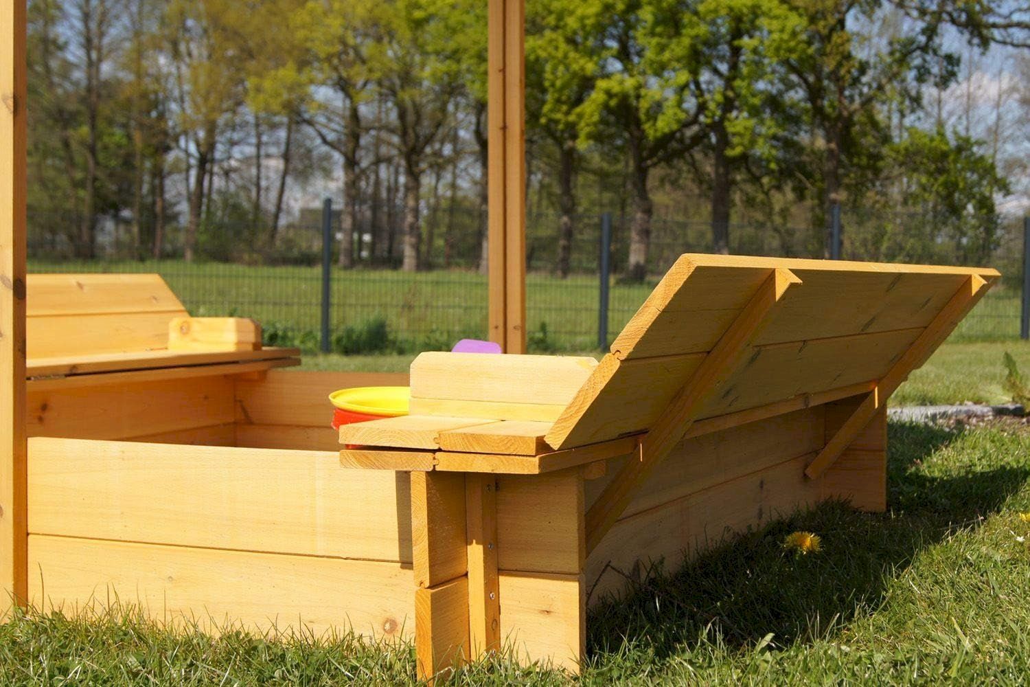 Sabbiera per bambini: Sandkasten mit absenkbaren Dach – Nuovo e nell'imballaggio originale da Bottighofen venduto da zaap 4