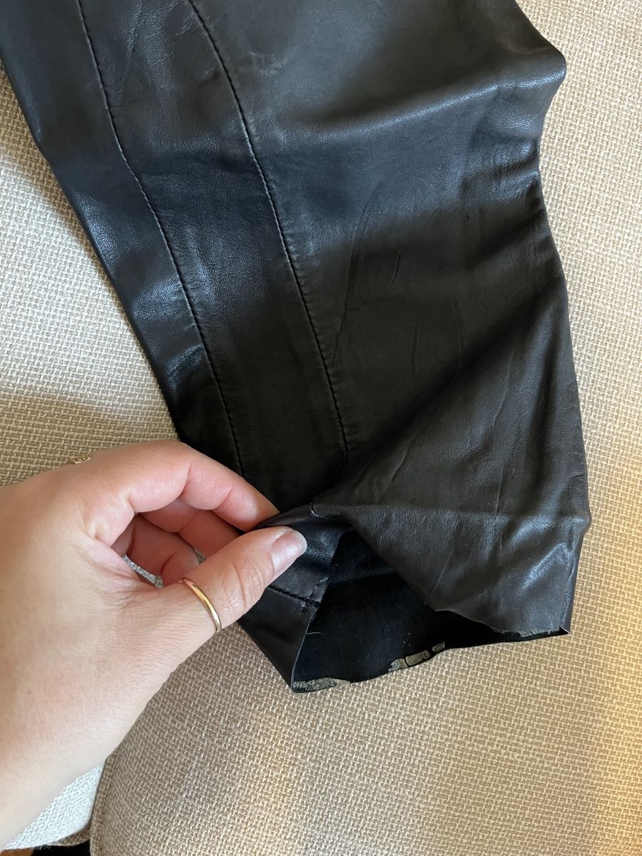 Maje Pantaloni: MAJE Leather Cargo Pants Black Size 40 - Great Style! – Usato da Mies venduto da Nib2011 6