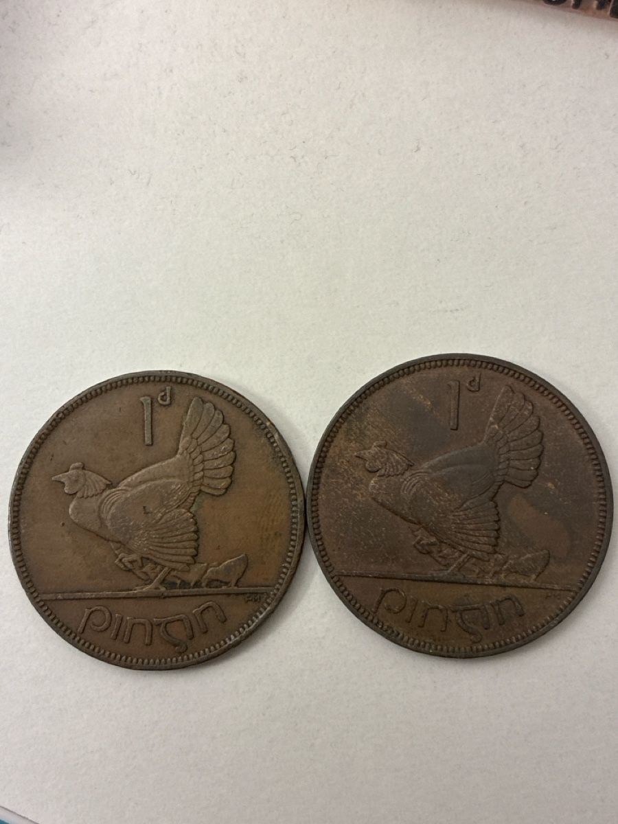 Tutti le monete: Nr. 90: 2 x 1 Pence, irisches Pfund, 1935 – Usato da Burgdorf venduto da Yakari5165 1