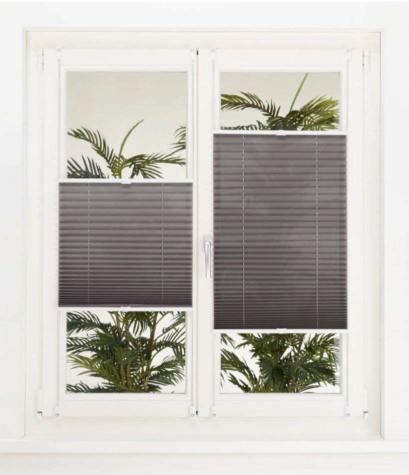 Tende da sole: 9 Stück Micasa Plissee BASIC 45 x 130 cm grau/braun – Usato da Stans venduto da Cherry_2000 2