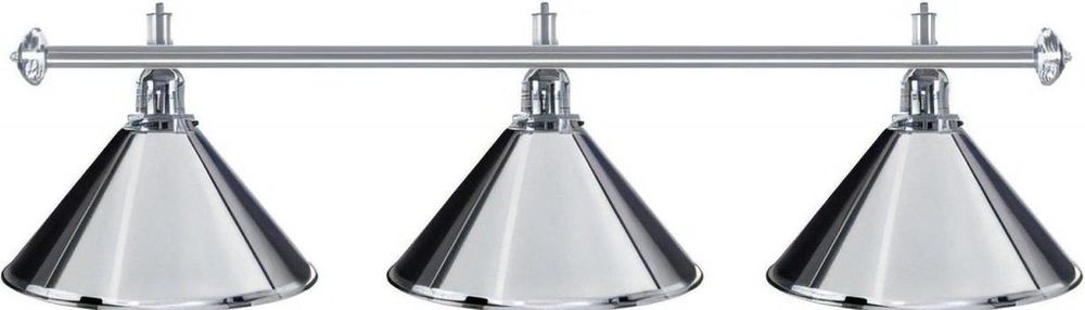 Lampe De Billard 3 Écrans Verts – Support Argenté – Billard-Royal 11052