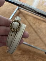 En soie lederarmband Vintage 