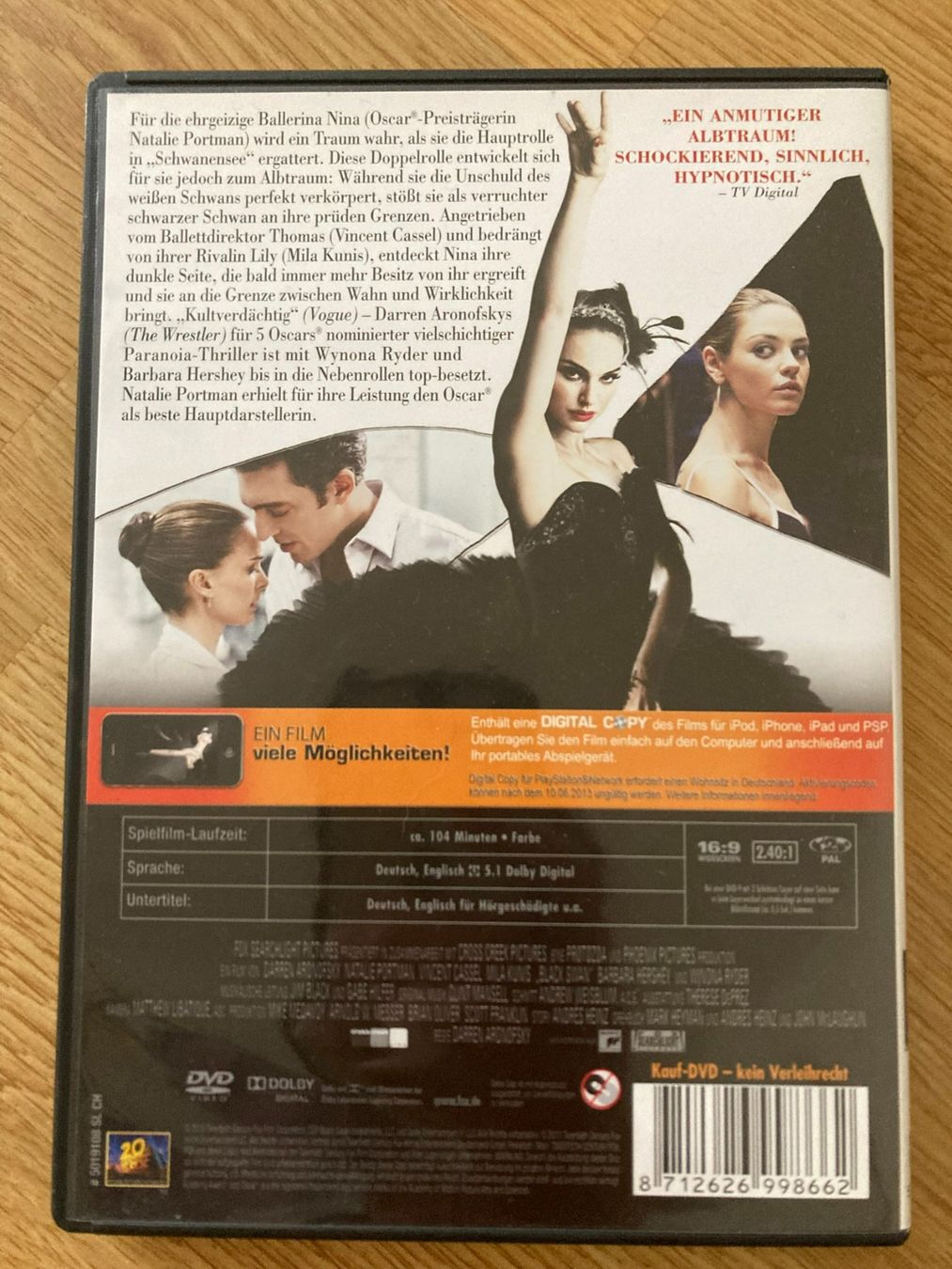 Tutti i DVDs: Black swan – Usato da Niederscherli venduto da ypsilon315 1