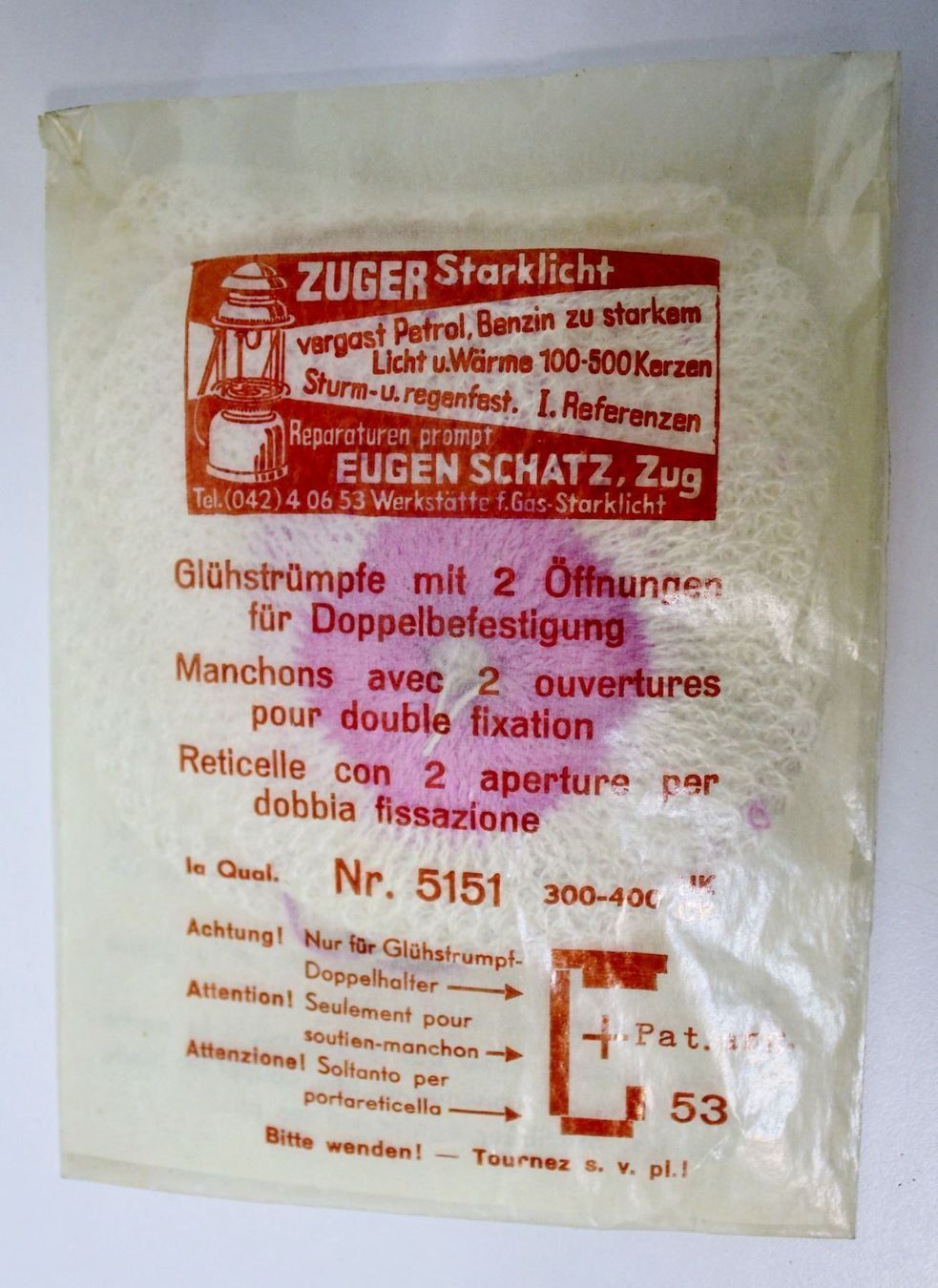Petromax Lampade: 5 Zweiloch-Glühstrumpf  Petromax / Hasag – Nuovo (secondo la descrizione) da bad ragaz venduto da shopizol