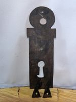 1 schönes antikes Tür Langschild, Eisen (LOT2097#TBS1)