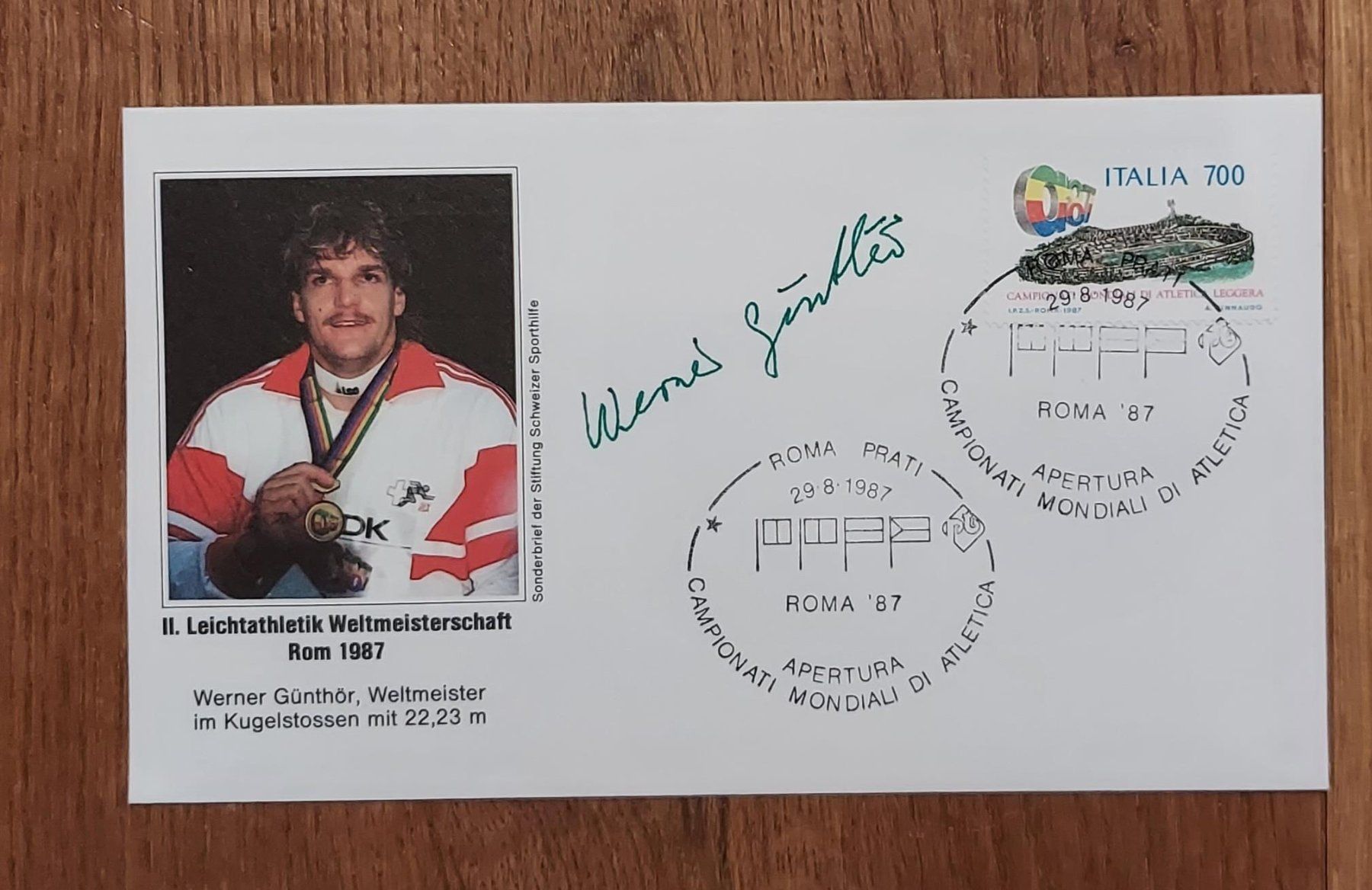 Autographes: Autogramm Werner Günthör, Ersttagsbrief – Neuf (Voir description) à Speicherschwendi par Mountain010