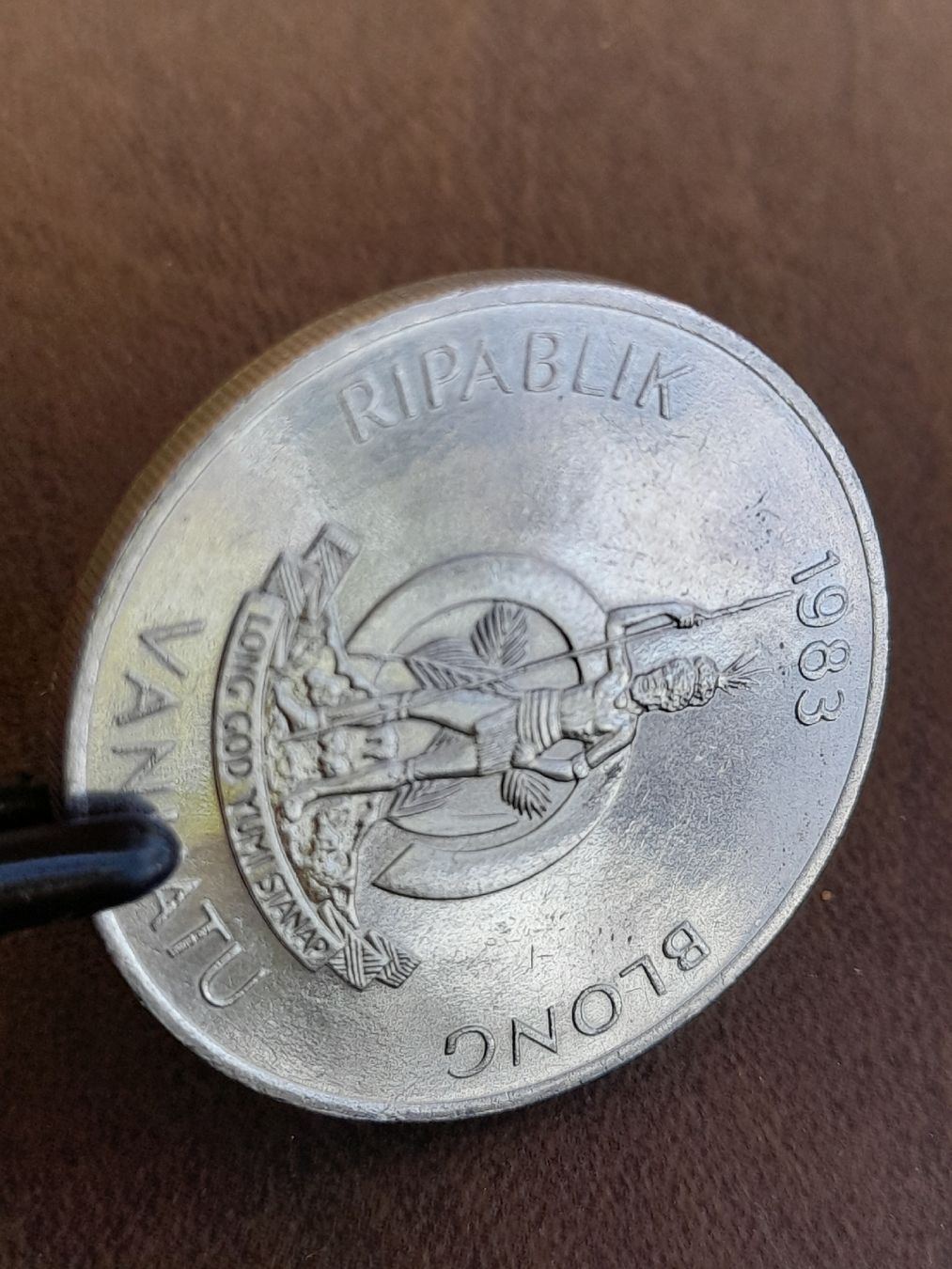 Tutti le monete: 50 Vatu 1983 VANUATU "MELANESISCHER KRIEGER" – Usato da Basel venduto da Basel_20 4