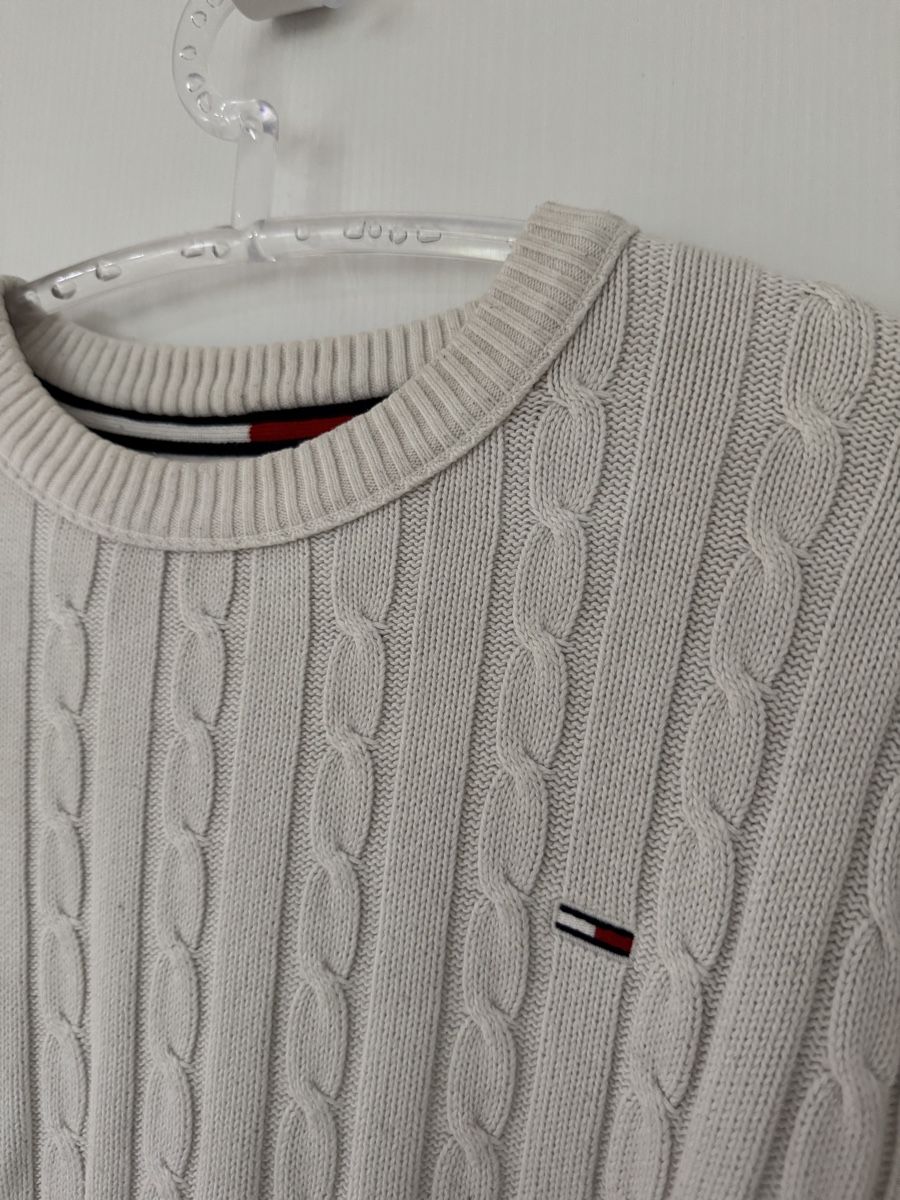 Tommy Hilfiger Maglioni & Felpe: Tommy Hilfiger Weiss Strickpullover, Gr. M, oryginal – Usato da Wetzikon ZH venduto da Jan_wojt 1