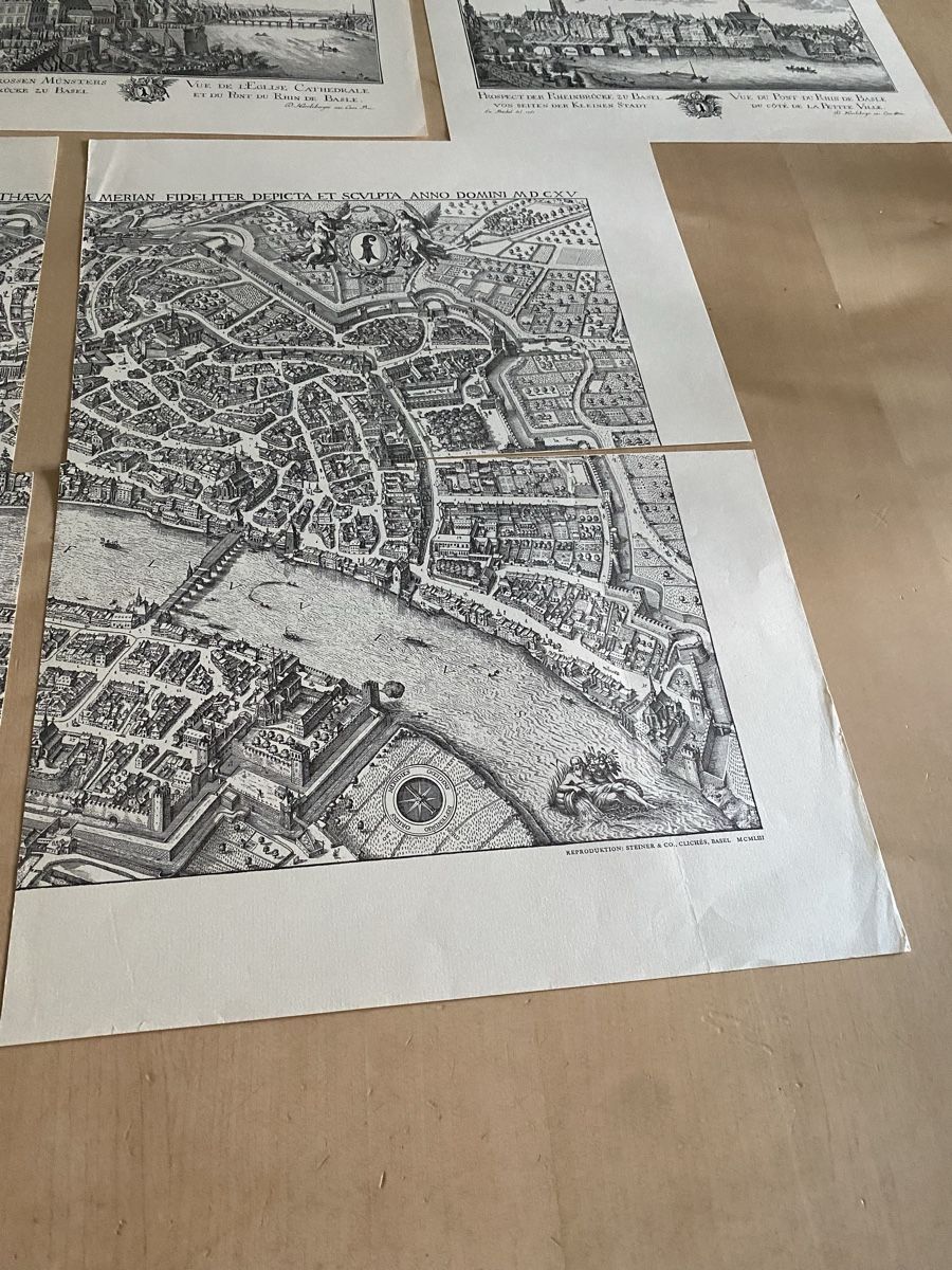 Libri: Stadtplan von Basel (Matthaeus Merian / Emanuel Büchel – Usato da Basel venduto da Barry27 7