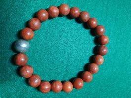 Armband/ Heilsteine Jaspis rot