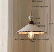 Lampe suspendue LED moderne style nordique céramique