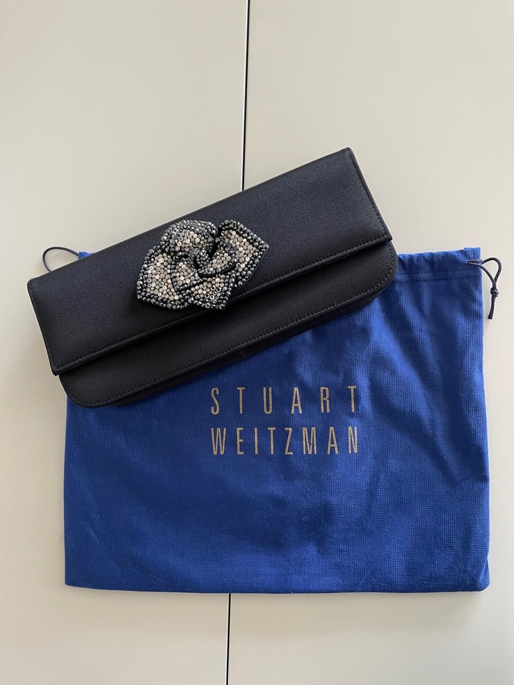 Stuart Weitzman Taschen für Damen: Stuart Weitzman Clutch mit Swarovski-Steinen – Neu (gemäss Beschreibung) aus Meilen von Reni888 6