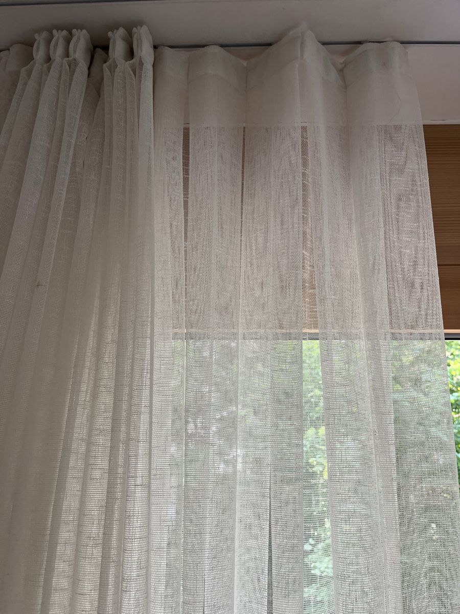 Rideaux: lichtdurchlässiger Vorhang weiss leinenoptik  – D'occasion à Zürich par Princessmia 1